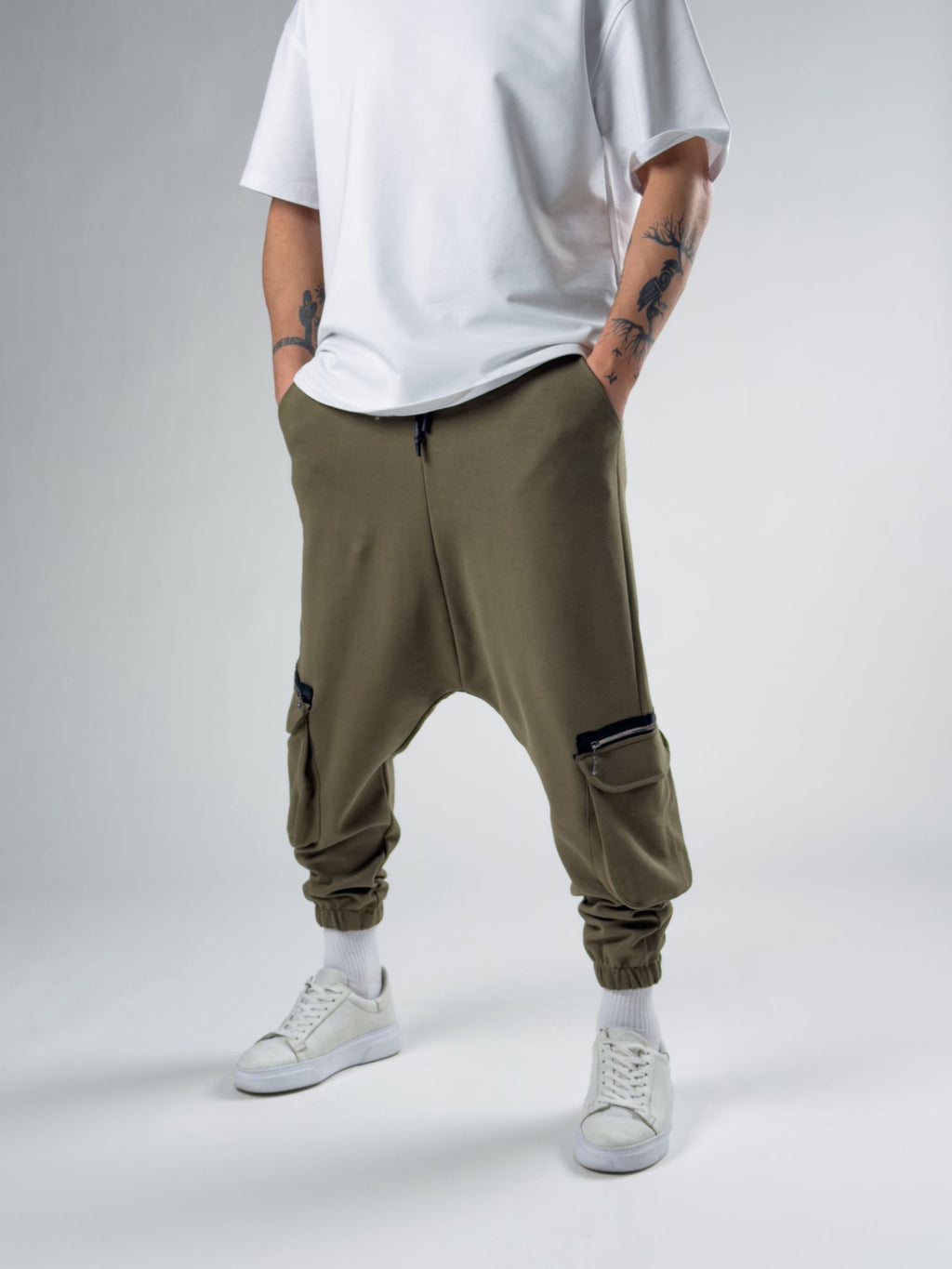 Khaki Utility Şalvar Pantolon