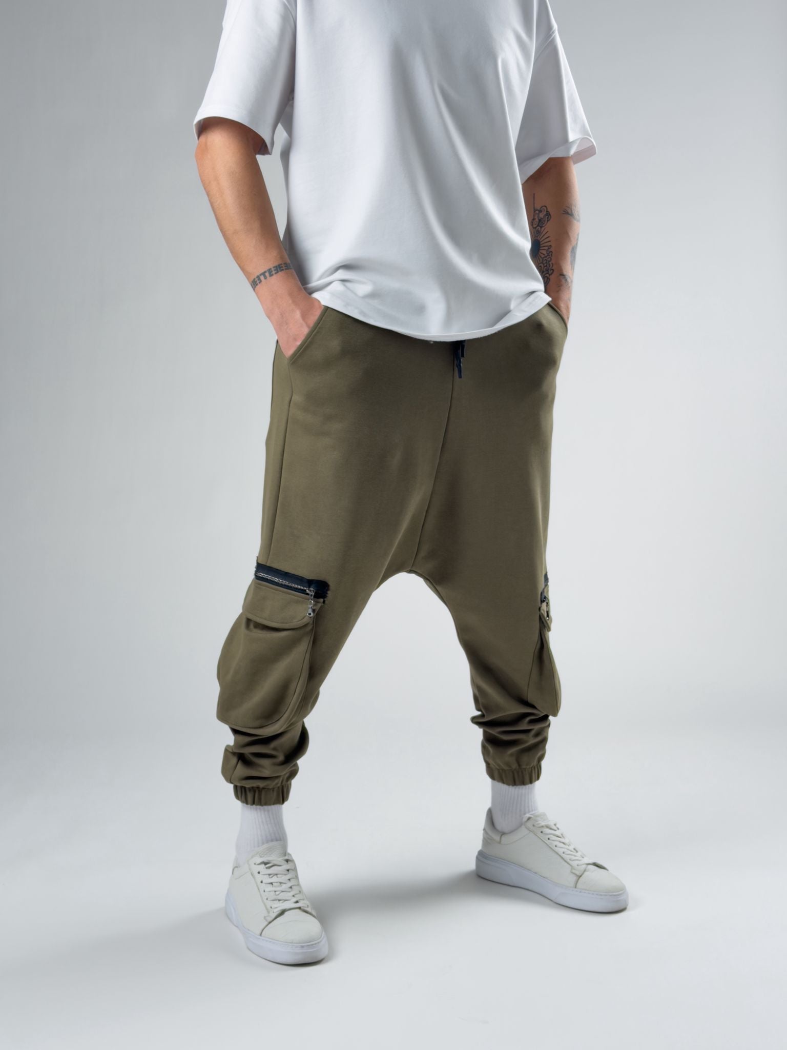 Khaki Utility Şalvar Pantolon