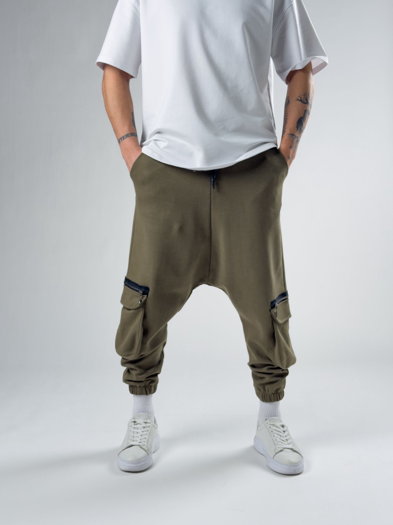 Khaki Utility Şalvar Pantolon