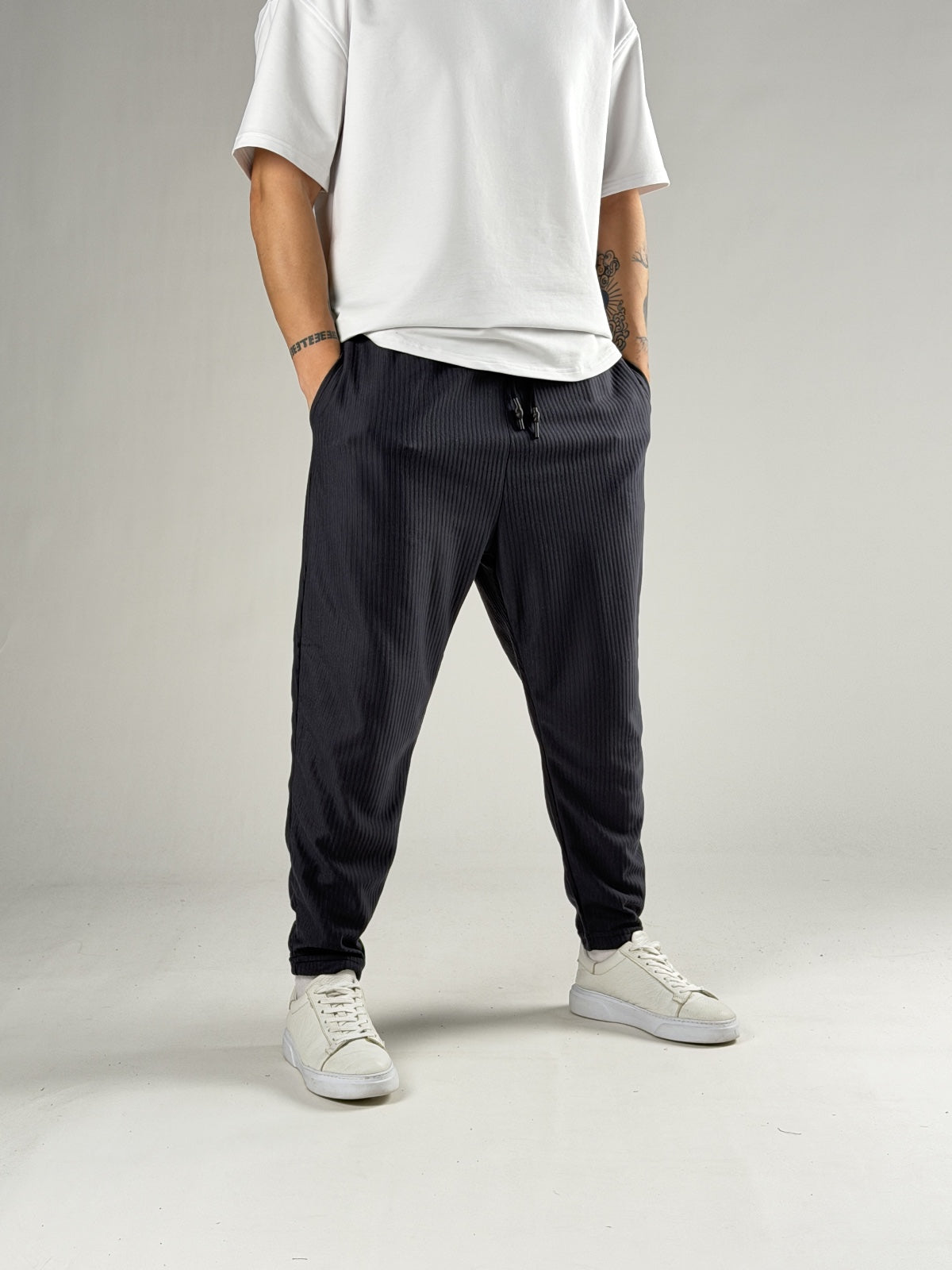 Slim Stripe Pantolon