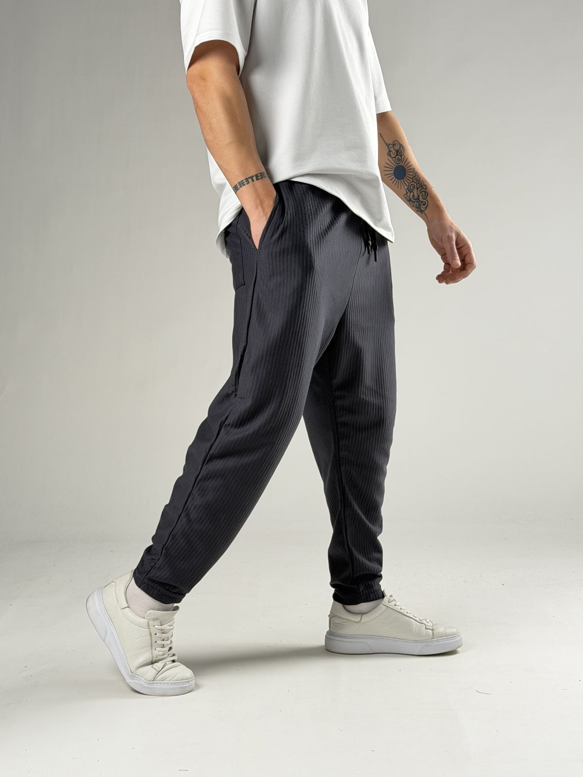 Slim Stripe Pantolon