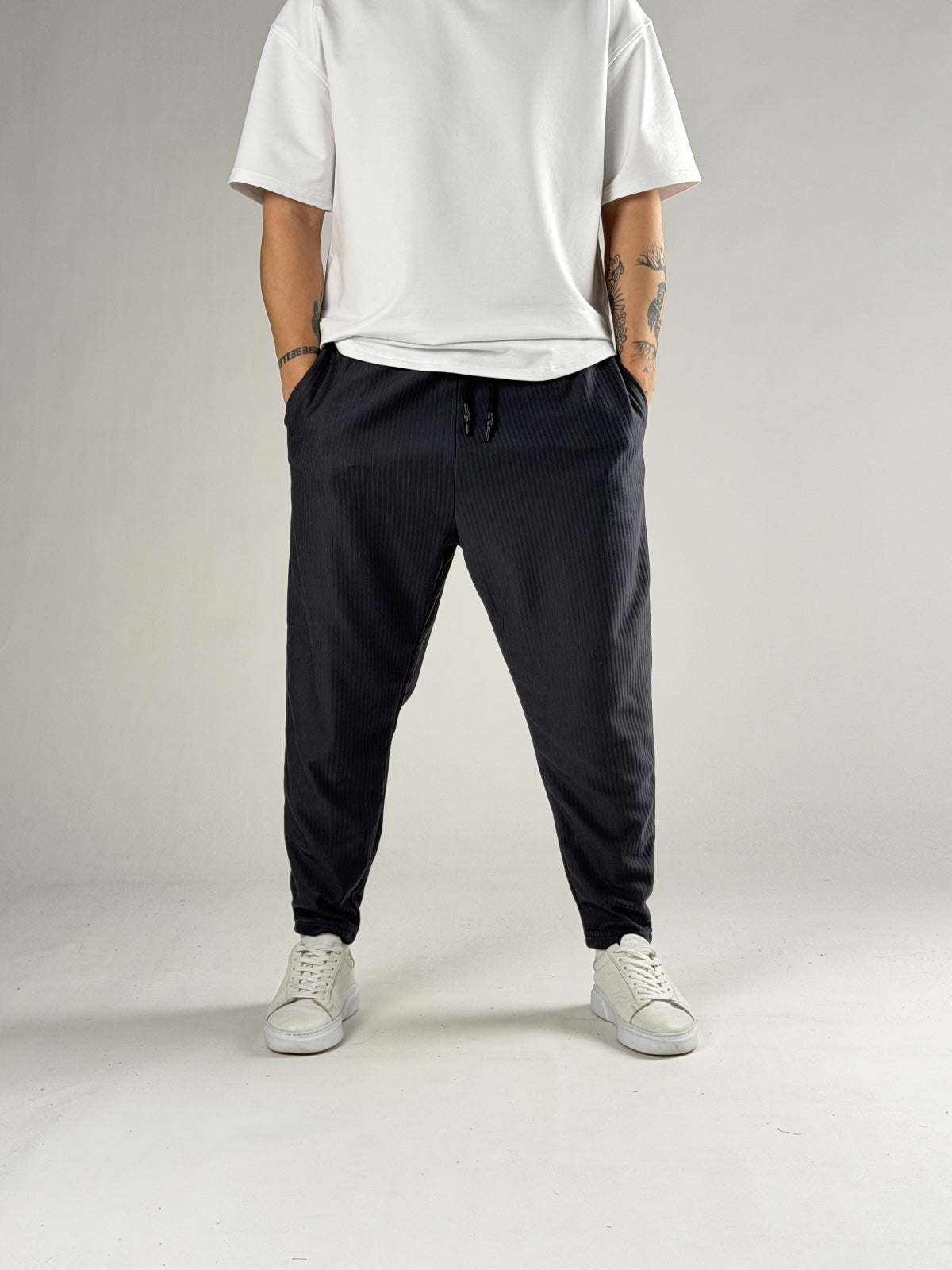 Slim Stripe Pantolon Ürün ana görseli
