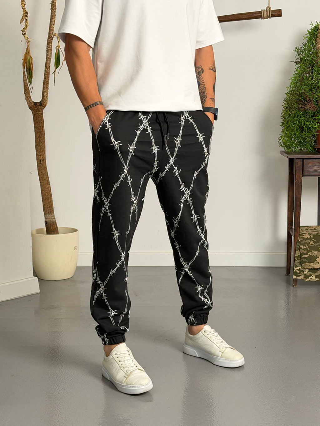 Barbed Wire Jogger Pantolon
