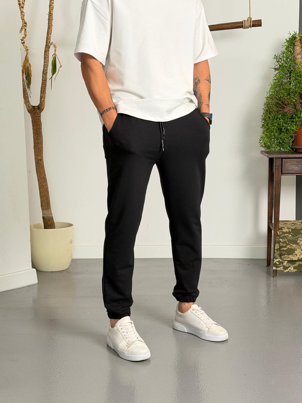 Nomad Siyah Jogger Pantolon