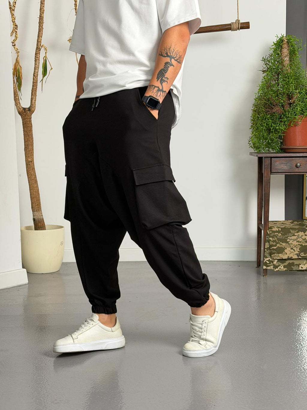 Urban Cargo Siyah Şalvar Pantolon