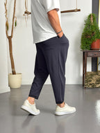 Zen Comfort Füme Pileli Boyfriend Pantolon