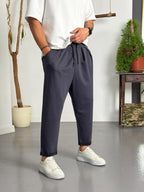 Zen Comfort Füme Pileli Boyfriend Pantolon