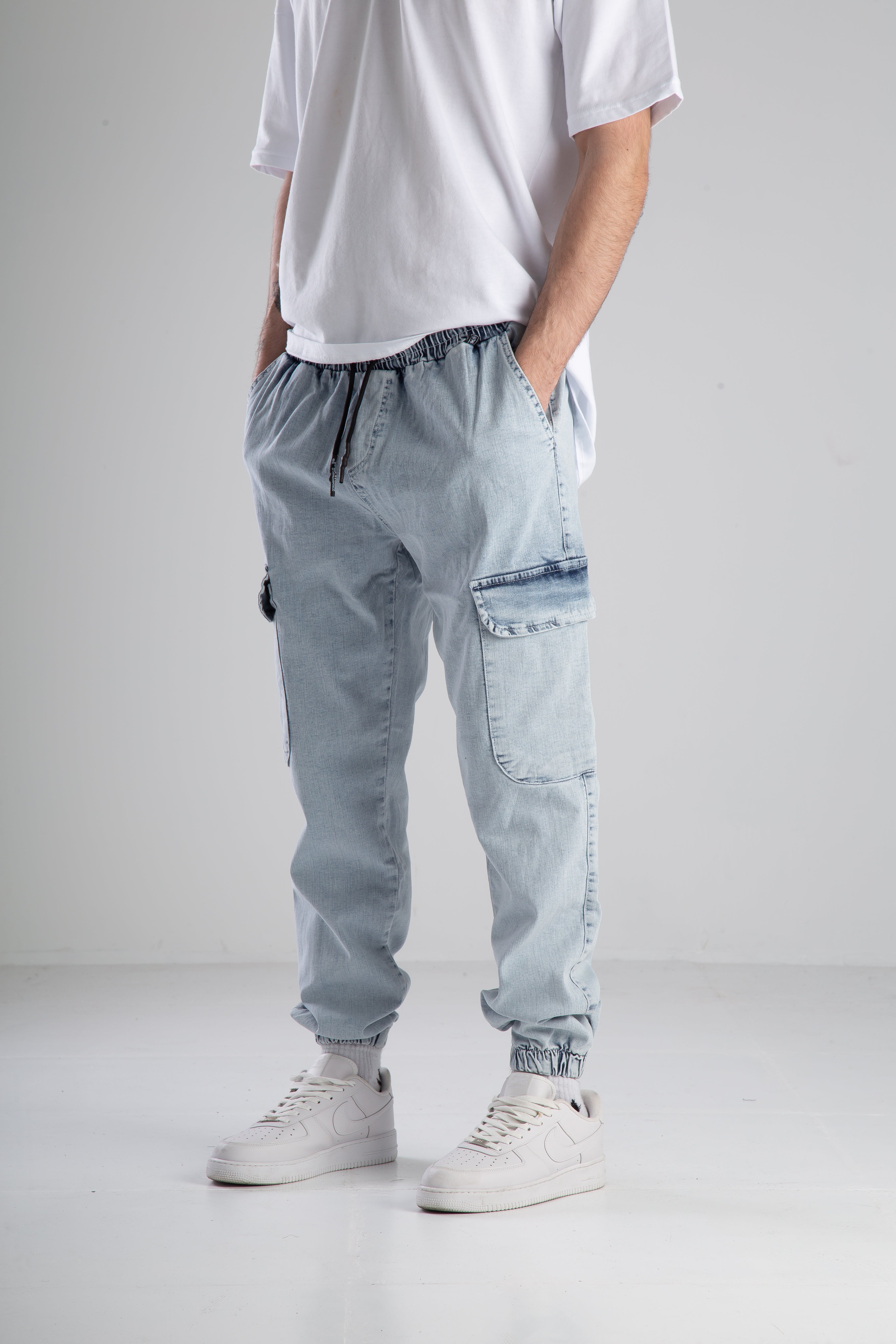 Premium Ice Blue Jogger Pantolon Ürün ikincil görseli