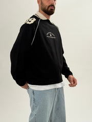 Retro Athletic Siyah Sweatshirt