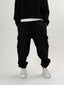 Siyah Cepli Jogger Pantolon