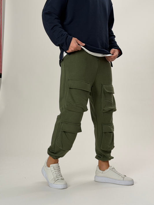 Haki Cepli Jogger Pantolon