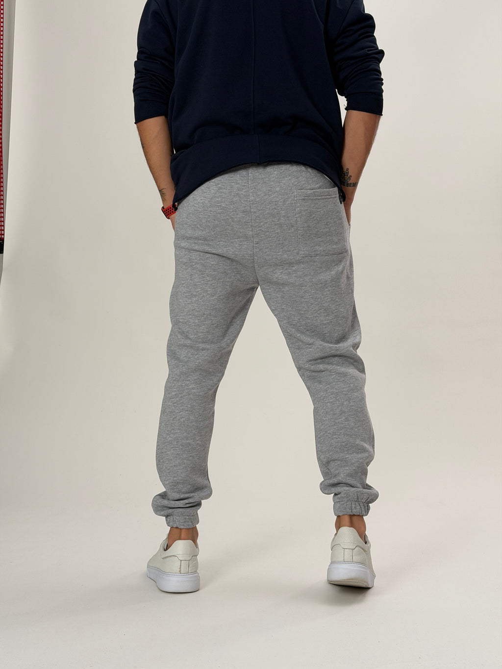 College Gri Jogger Pantolon