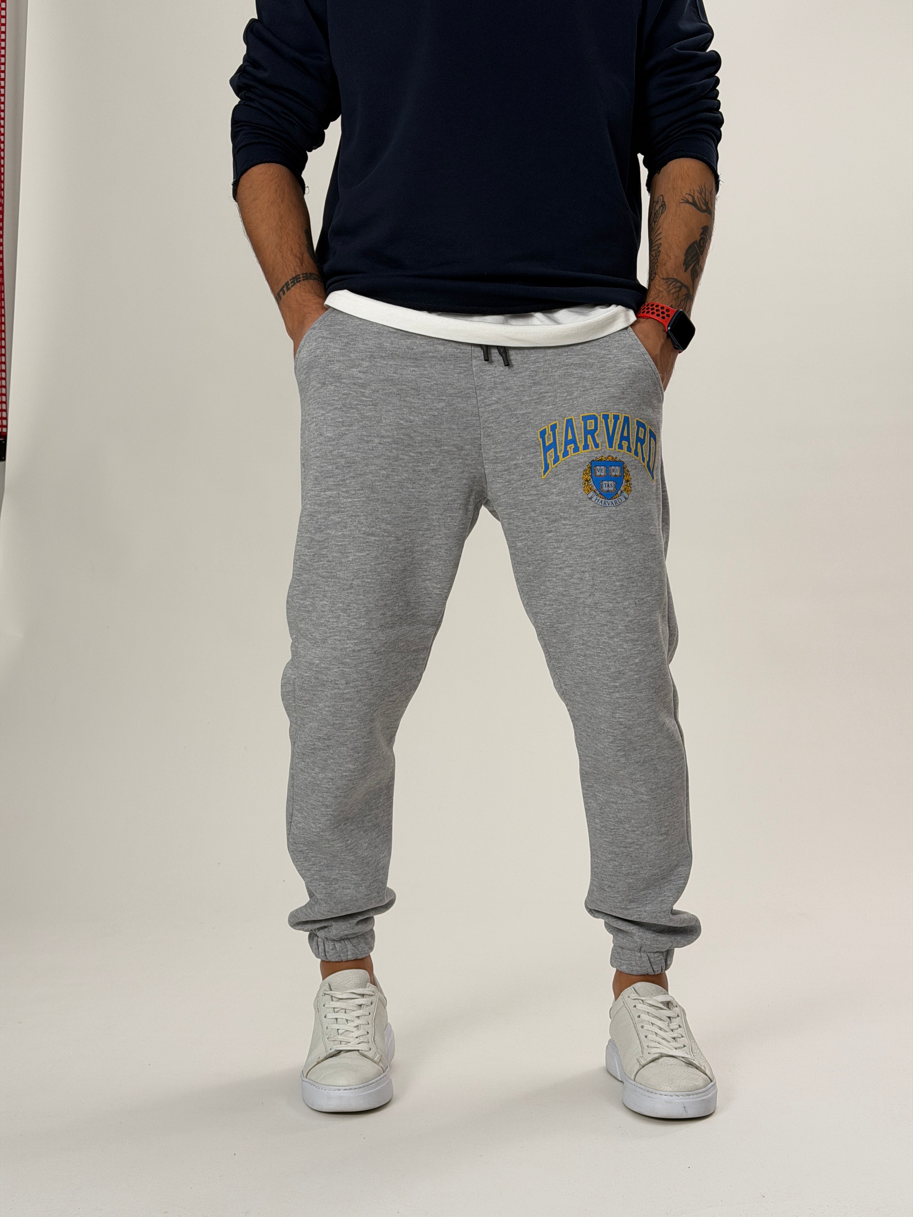 College Gri Jogger Pantolon Ürün ikincil görseli