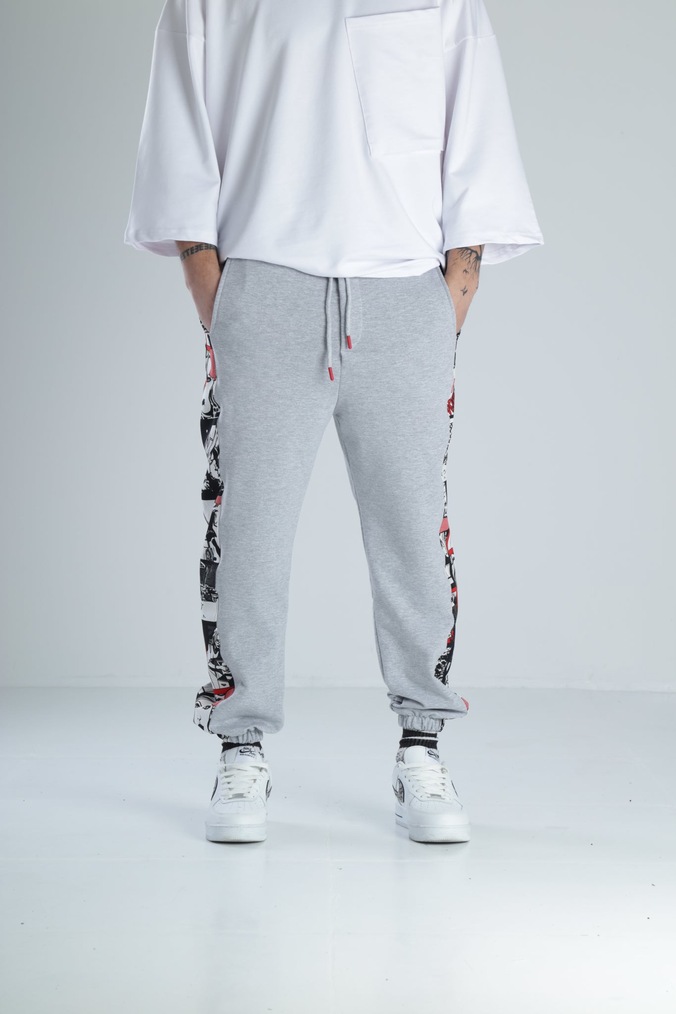 Urban Sketch Gri Jogger Ürün ikincil görseli