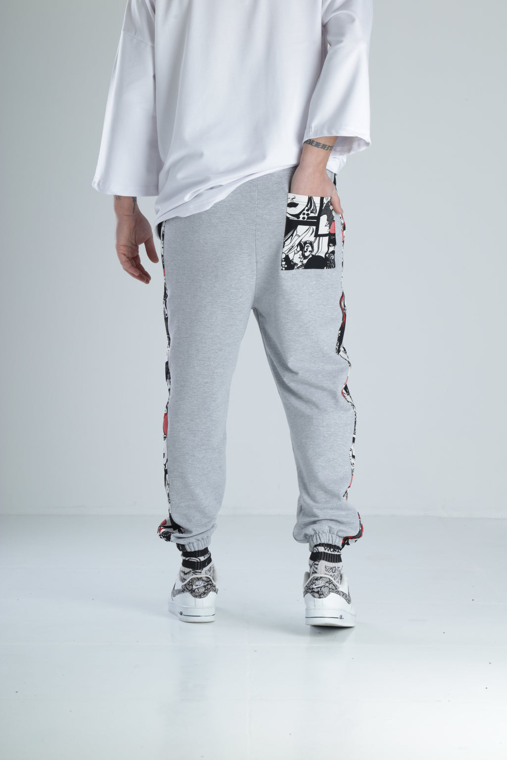Urban Sketch Gri Jogger