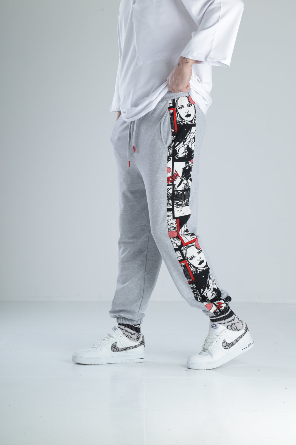 Urban Sketch Gri Jogger