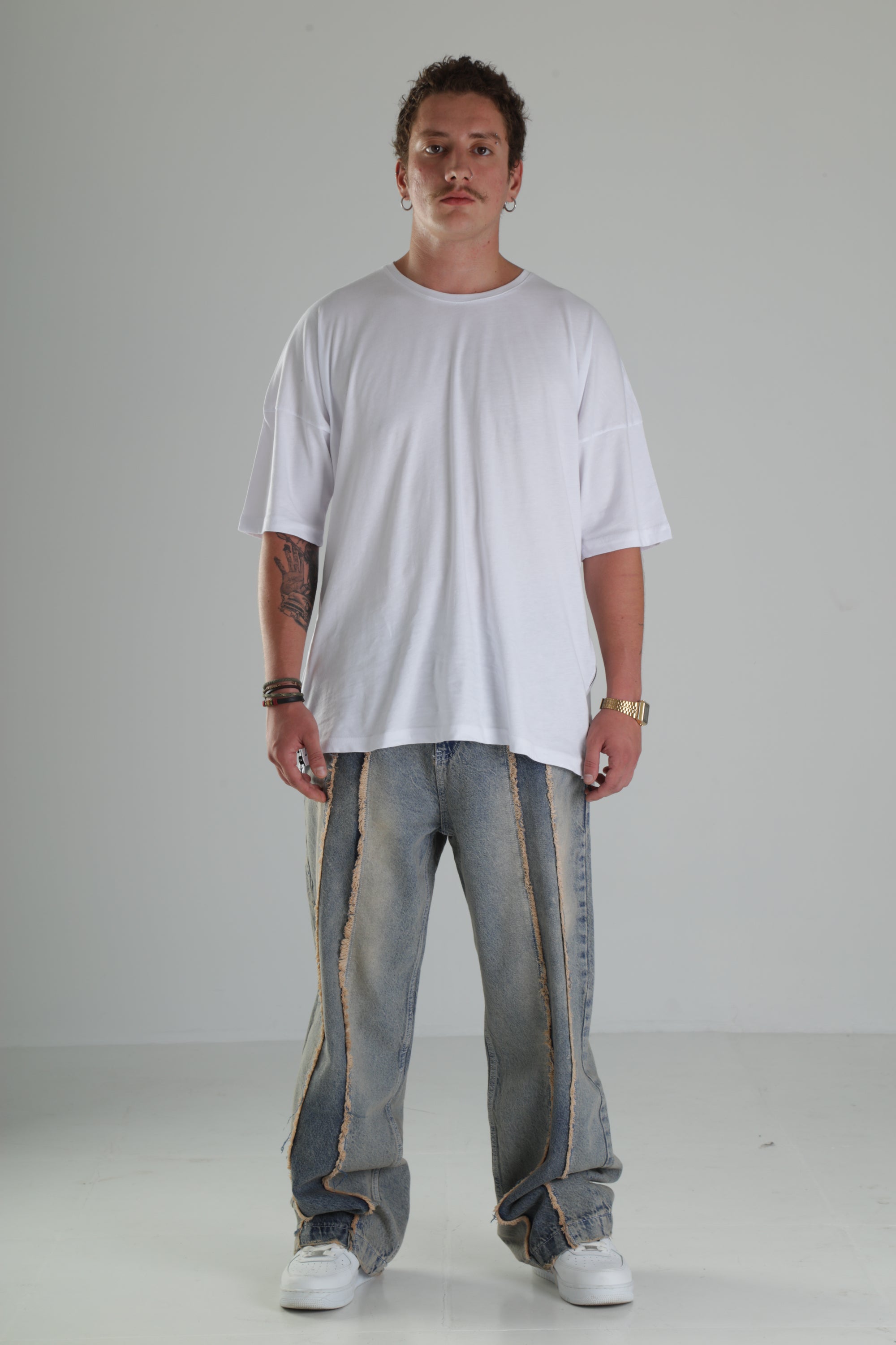 Premium Kalite Şerit Detaylı Baggy Pantolon