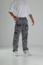 Premium Gri Kargo Pantolon