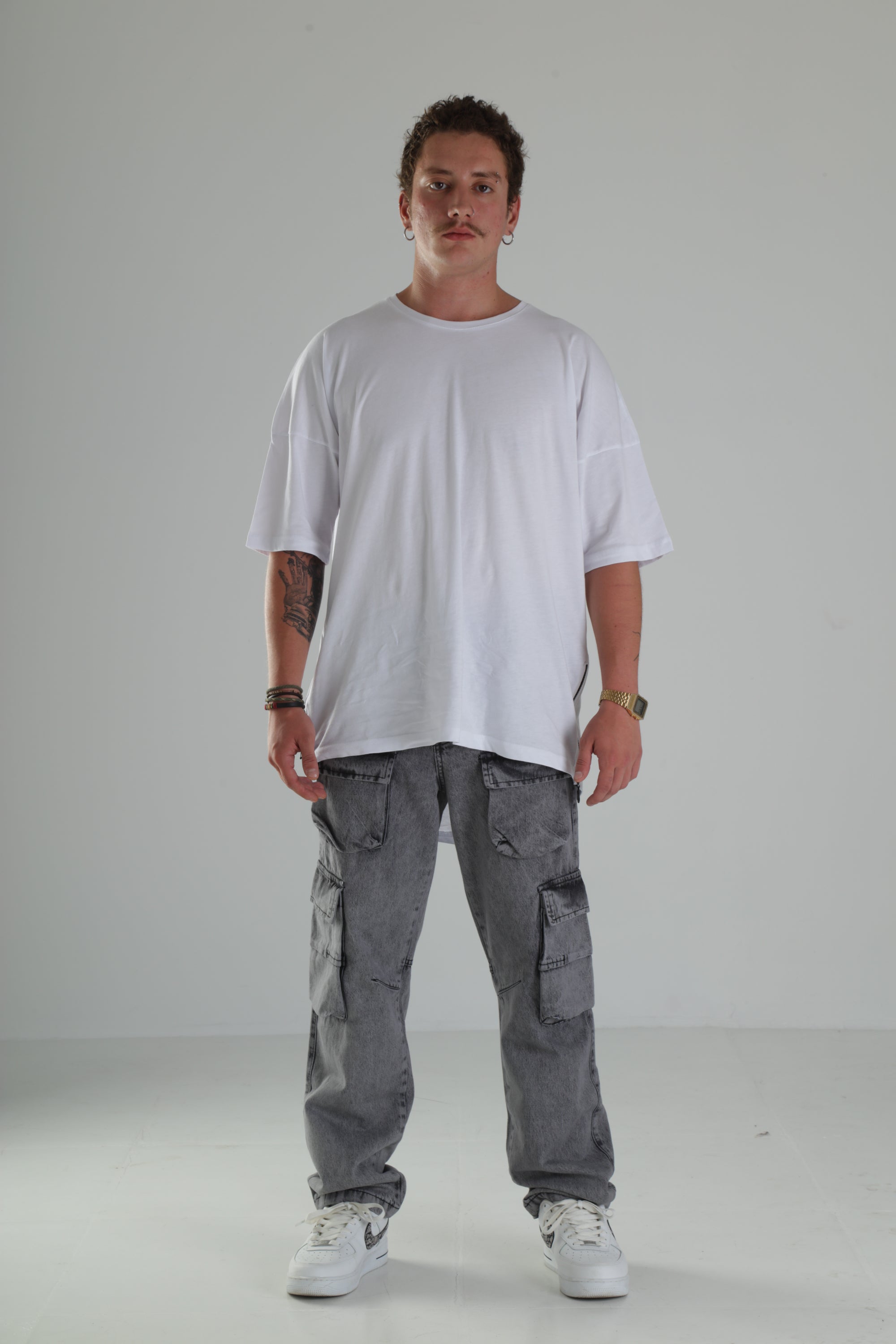 Premium Gri Kargo Pantolon